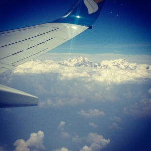 Parting glimpse of the Himalayas
